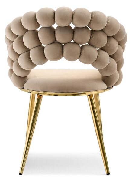 Scaun Lulish (bej + auriu). Promo -14%. 1111116
