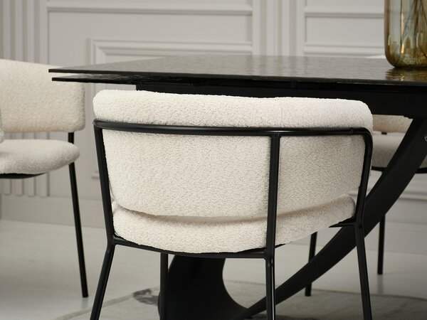 Scaun Sorento (crem + negru). Promo -14%. 1111276