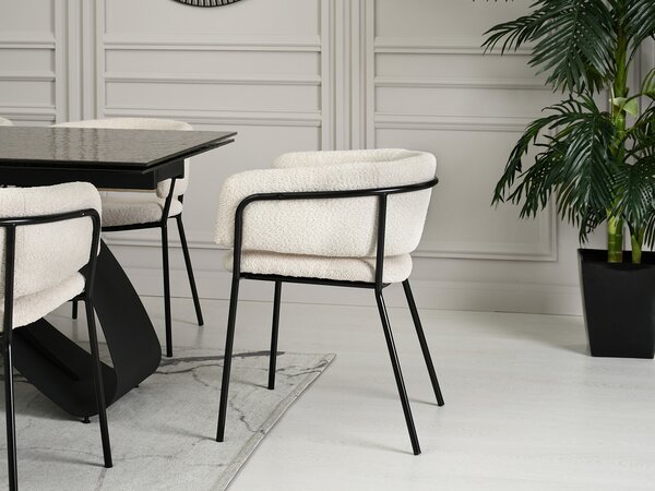 Scaun Sorento (crem + negru). Promo -14%. 1111276