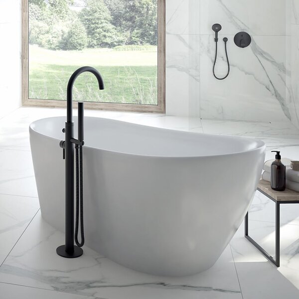 Oltens Gocta cadă freestanding 160x75 cm ovală alb 12006000
