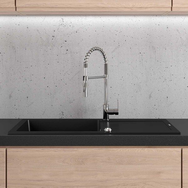 Oltens Gravan chiuvetă din granit 100x50 cm negru 72101300