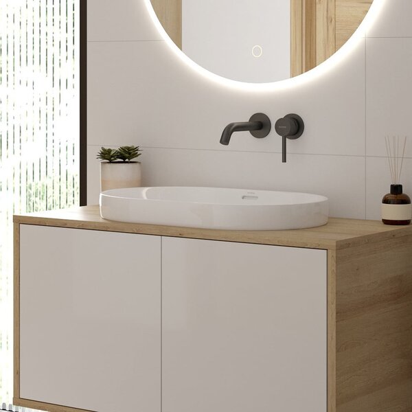 Oltens Tive lavoar 61x40 cm ovale încastrat alb luciu 40323000