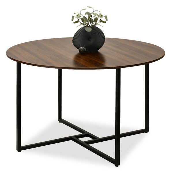 Masă de sufragerie Bird (nuc + negru). Promo -15%. 1111741