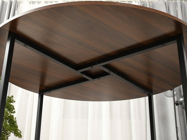 Masă de sufragerie Bird (nuc + negru). Promo -15%. 1111741