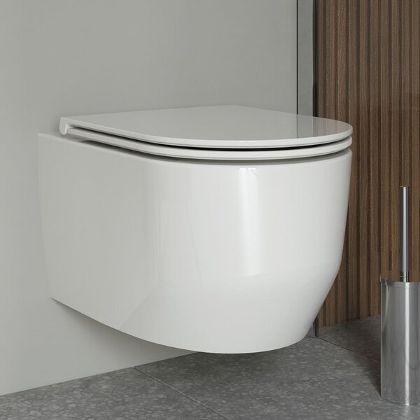 Oltens Holsted vas wc agăţat fără margine alb lucios 42516000