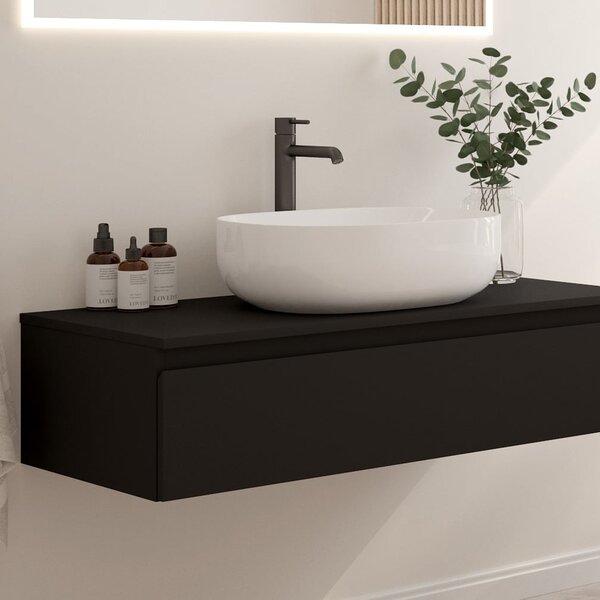 Oltens Vernal blat 100.4x46.4 cm negru mat 63006300