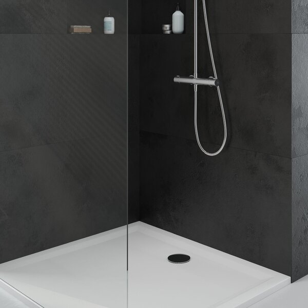 Oltens Superior cădiță de duș pătrată 90x90 cm alb 17001000