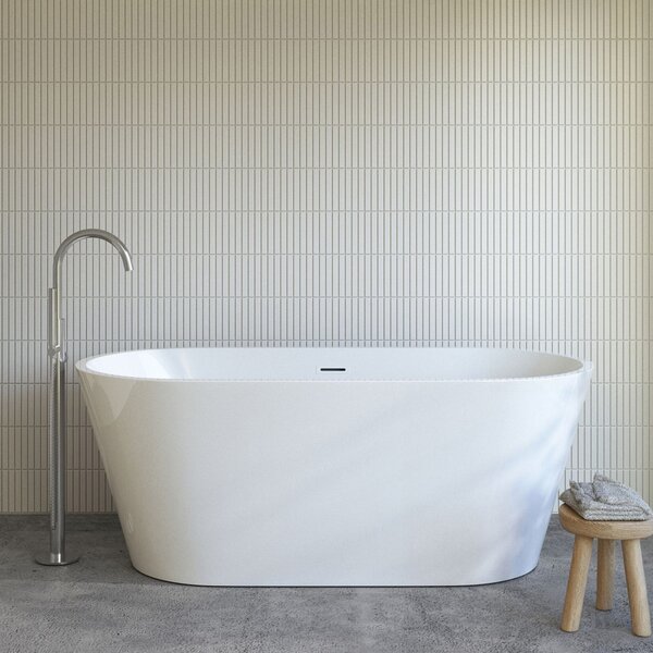 Oltens Yrsa cadă freestanding 150x75 cm ovală alb 12022000