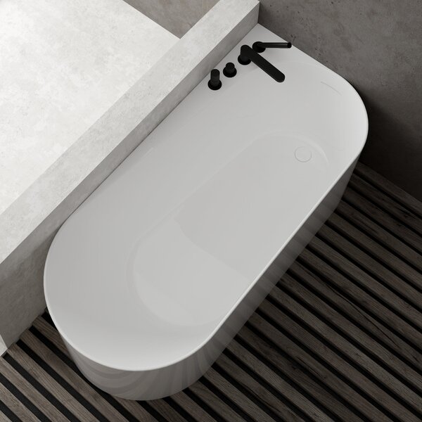 Ksuro 04 cadă freestanding 170x80 cm ovală alb 32007000