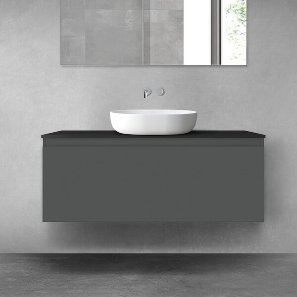 Oltens Vernal dulap 120x45.6x47 cm sub chiuveta pe perete grafit 60016400