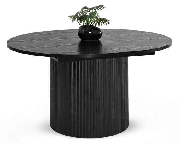 Masă de sufragerie Paga (lemn negru + negru). Promo -16%. 1111770