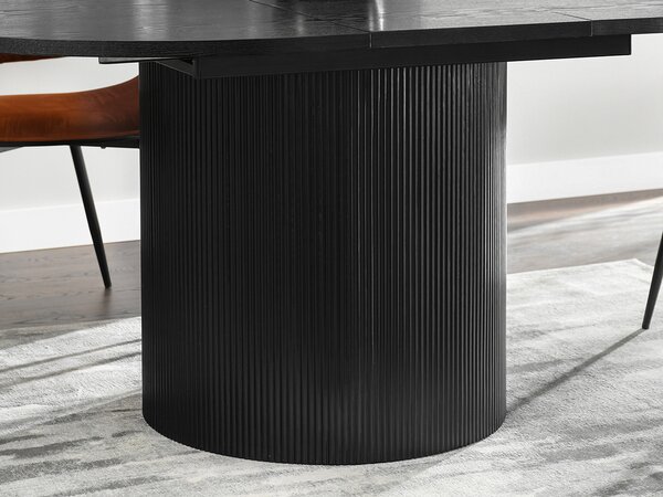 Masă de sufragerie Paga (lemn negru + negru). Promo -16%. 1111770