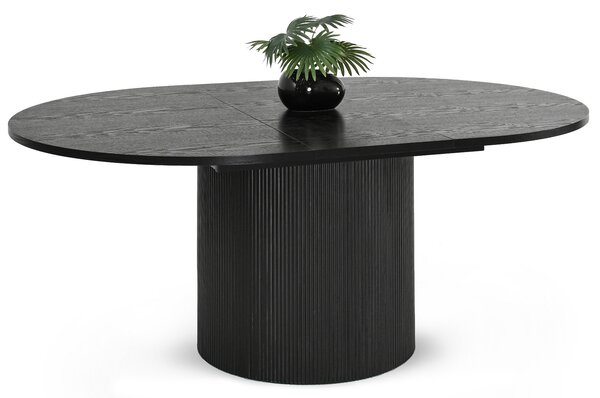 Masă de sufragerie Paga (lemn negru + negru). Promo -16%. 1111770