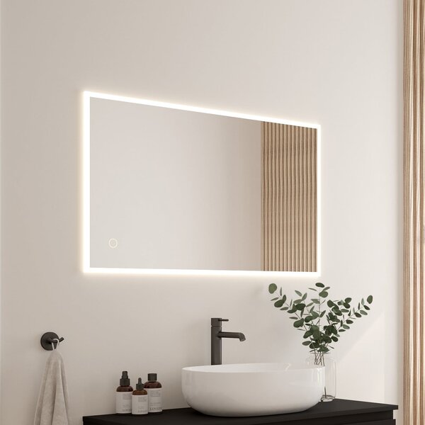Oltens Nordlis oglindă 60x100 cm dreptunghiular cu iluminare cu covoraș de încălzire 64106000