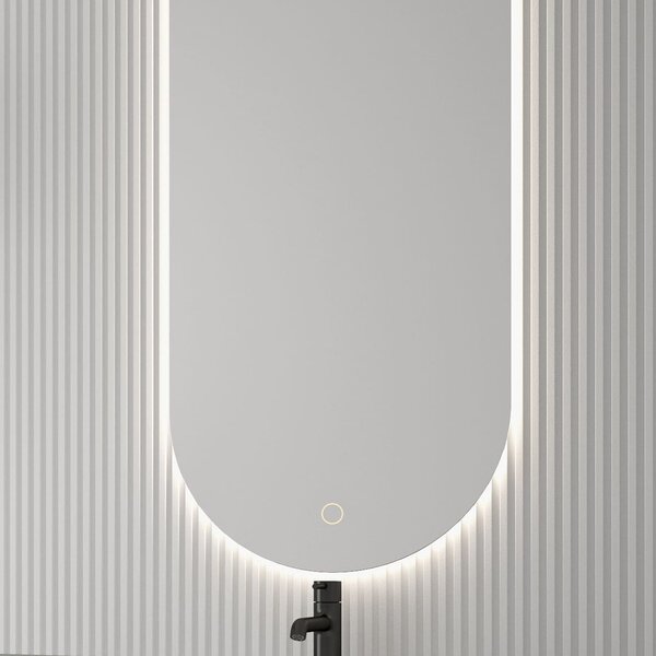Oltens Nordlis oglindă 40x90 cm oval cu iluminare cu covoraș de încălzire 64113000