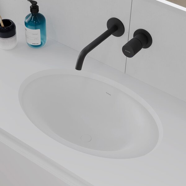 Oltens Gapa lavoar 61x41 cm ovale sub blat alb luciu 40105000