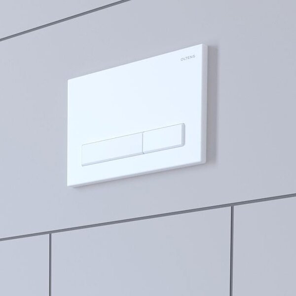 Oltens Torne buton de spălare pentru WC alb mat 57101900