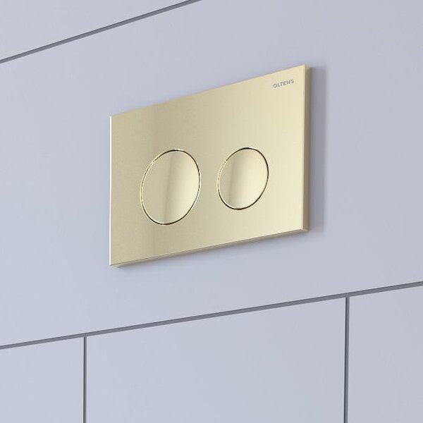 Oltens Lule buton de spălare pentru WC auriu strălucitor 57102800
