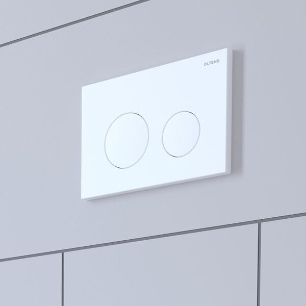 Oltens Lule buton de spălare pentru WC alb mat 57102900