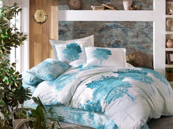 Lenjerie de pat bumbac 100% poplin, Hobby Home, July - Blue