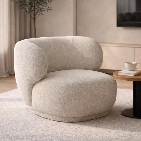 Fotoliu de relaxare Skindi - bouclé bej Catch Me 02