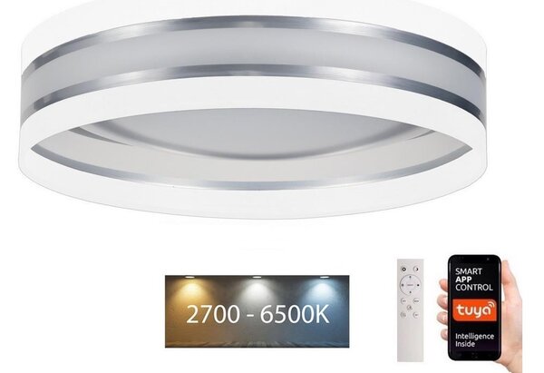 Plafonieră LED dimabilă SMART CORAL LED/24W/230V Wi-Fi Tuya alb + telecomandă