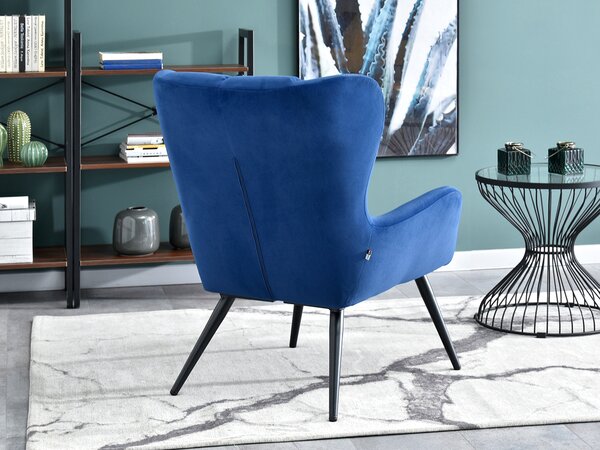 Fotoliu Kikino (albastru marin + negru). Promo -18%. 1110124