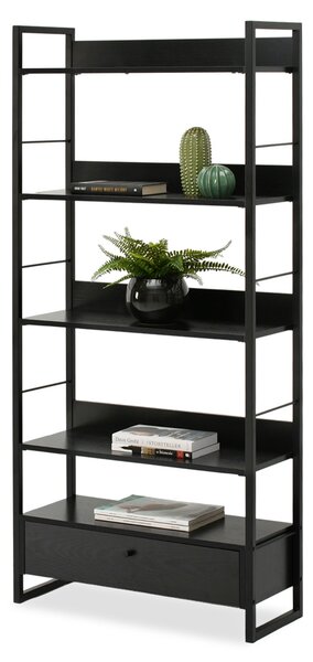 Raft Luca (lemn negru + negru). Promo -15%. 1111371
