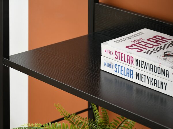 Raft Luca (lemn negru + negru). Promo -15%. 1111371