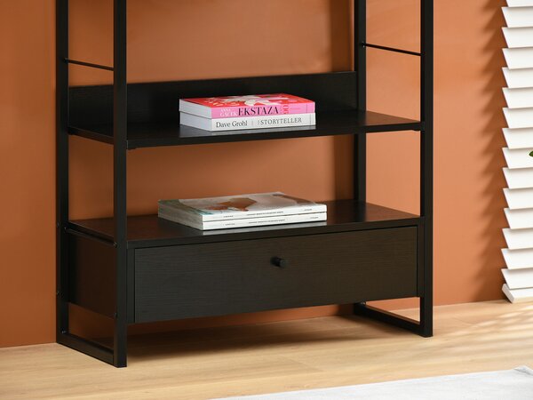 Raft Luca (lemn negru + negru). Promo -15%. 1111371