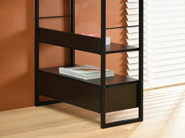 Raft Luca (lemn negru + negru). Promo -15%. 1111371