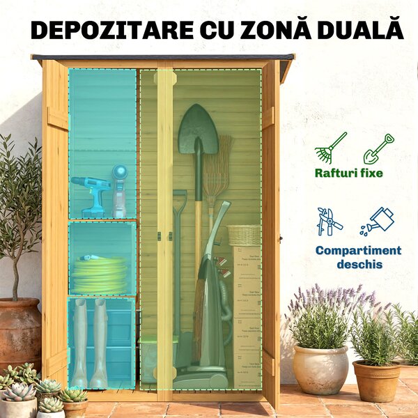 Outsunny căsuță dulap cămară dulapior magazie box | Aosom Romania