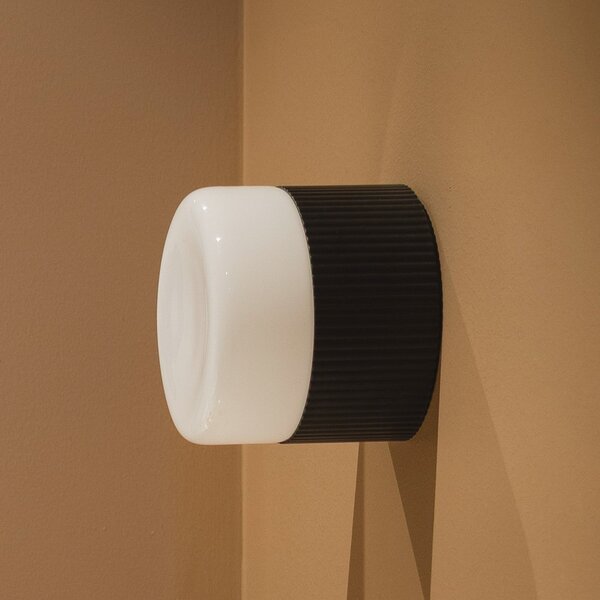Globen Lighting – Plafonieră pentru baie Hubble 12, negru, Ø 12 cm, reglabil, Negru, Baie, Metal, Scandinavă