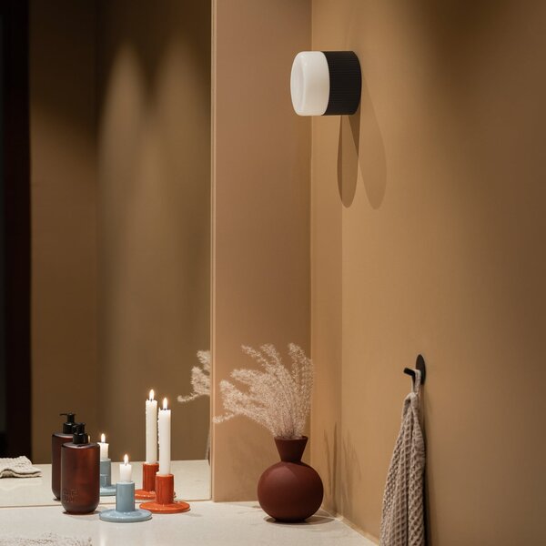 Globen Lighting – Plafonieră pentru baie Hubble 12, negru, Ø 12 cm, reglabil, Negru, Baie, Metal, Scandinavă