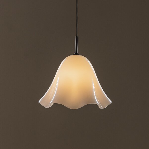Globen Lighting Lampă suspendată Bello de la Lighting, albă, sticlă cu diametrul 30 cm, reglabil, Alb, Camera de zi / sufragerie, Sticlă, Scandinavă