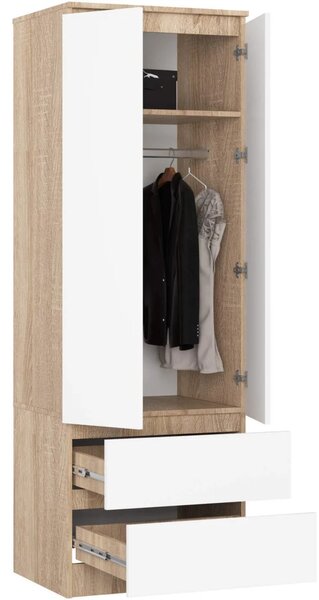 Dulap de haine Surgimiento (stejar sonoma + alb). Promo -21%. 1117334