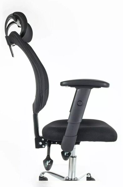 Scaun de birou negru FLEXISEAT Q-118RC