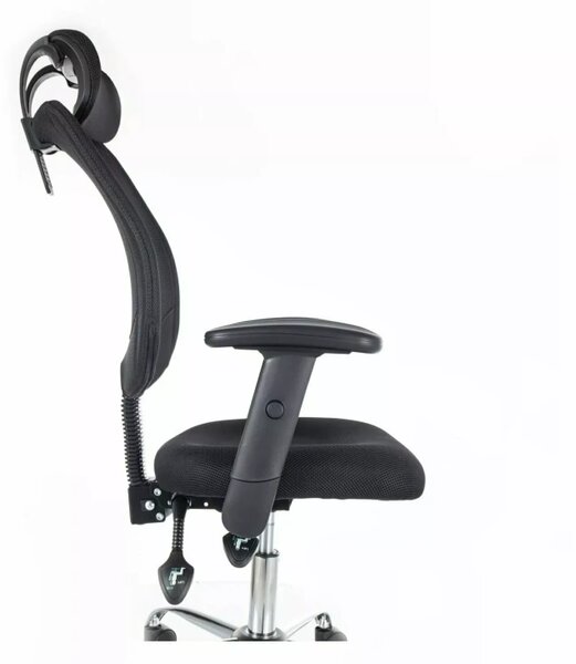 Scaun de birou negru FLEXISEAT Q-118RC