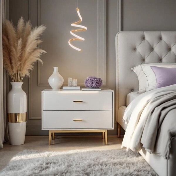 Lampă suspendată de tavan LED LHJ096-1CP light rose gold
