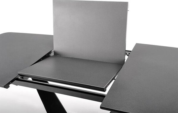 Masă de sufragerie extensibilă 160-220 cm Fredda (negru + gri) (pentru 6 8 persoane). 1048853