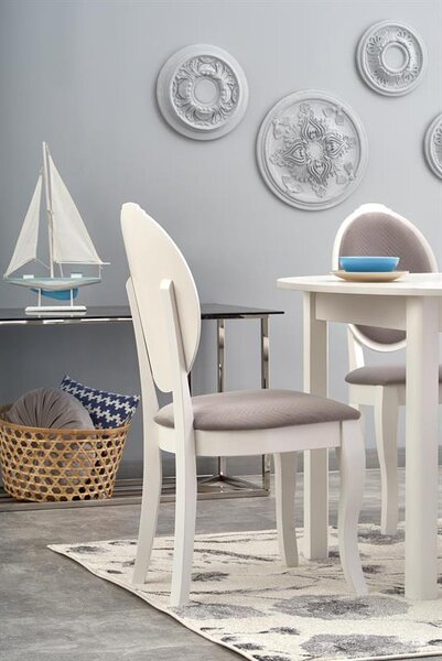 Masă de sufragerie extensibilă 102-142 cm Ralllon (alb) (pentru 4 6 persoane). 1048880