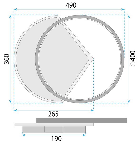 Lampa sufitowa LHJ077-C 60 CM LED