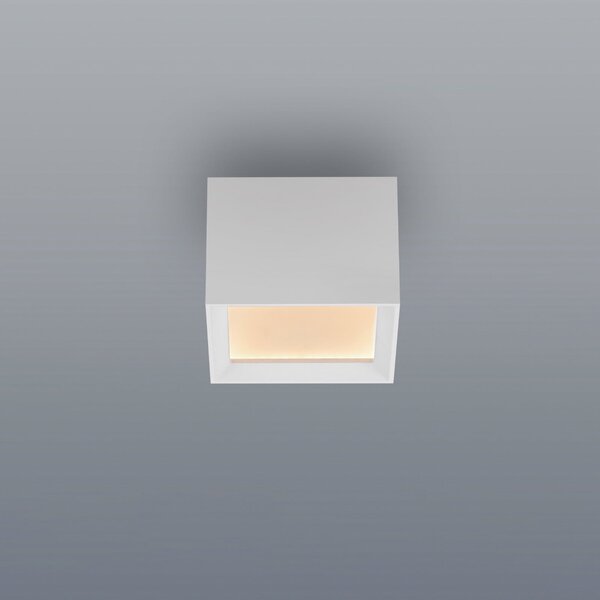 PURE Plafonieră LED Manhatten, alb zăpadă, 1 bec, CCT, reglabil, Alb, Hol, Aluminiu, Modern