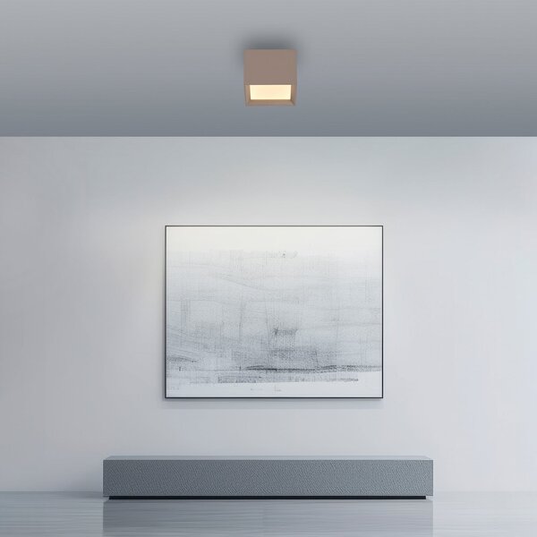 PURE Plafonieră LED Manhatten, bronz, cu 1 bec, CCT, reglabil, Bronz / Alamă Veche, Hol, Aluminiu, Modern