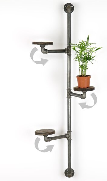 Jardinieră BORURAF263 Argintiu 114x31x12 cm