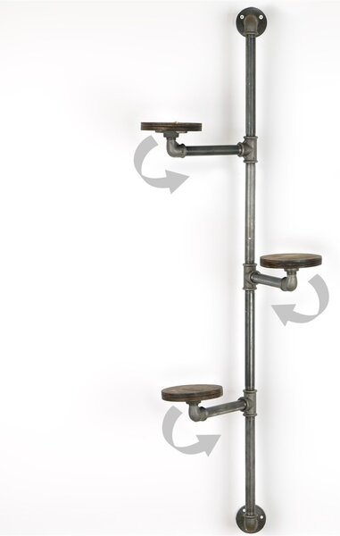 Jardinieră BORURAF263 Argintiu 114x31x12 cm