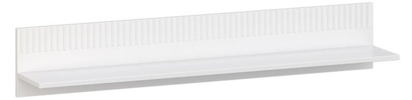 Polita sufragerie VELUTTO, alb, PAL, 127x22x22 cm
