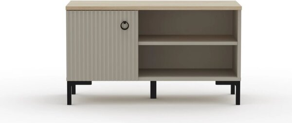 Pantofar de hol DOMINICA, grej/stejar, PAL laminat, 85x41x49 cm