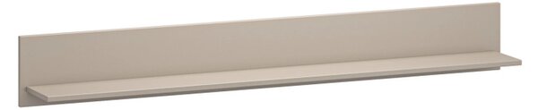 Polita perete living KLEO, taupe, PAL laminat, 160x20x21 cm