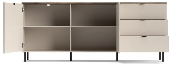 Comoda moderna living EVO, casmir/stejar, PAL laminat, 183x40x75 cm